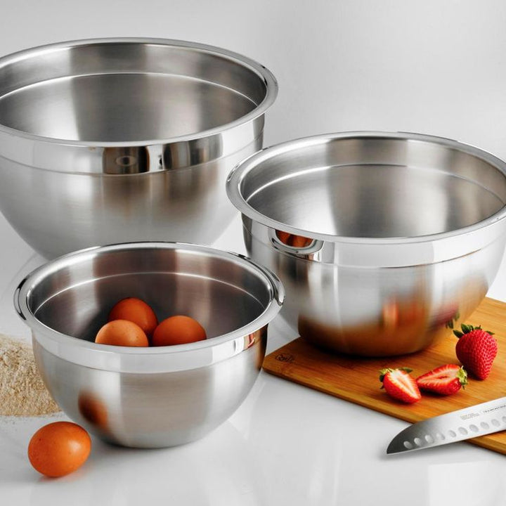 Gourmet 3-Piece Stainless Steel Mixing Bowls