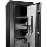 5.5 cu. ft. 12-Gun Large Biometric Safe, Black Matte - Super Arbor