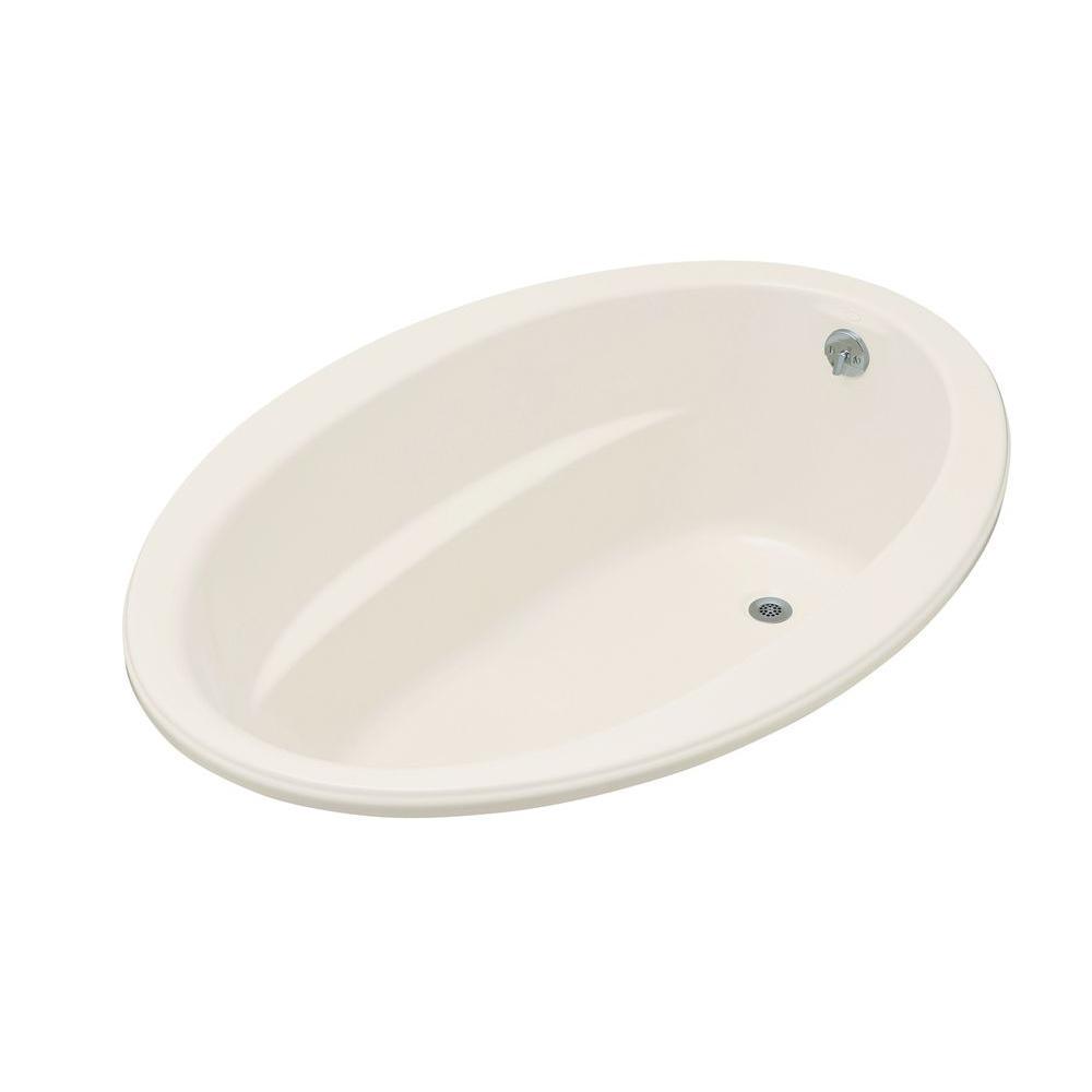 Sunward 5 ft. Reversible Drain Acrylic Soaking Tub in White - Super Arbor