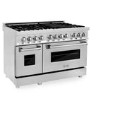 ZLINE 48 in. Professional Dual Fuel Range in Stainless Steel (RA48) - Super Arbor