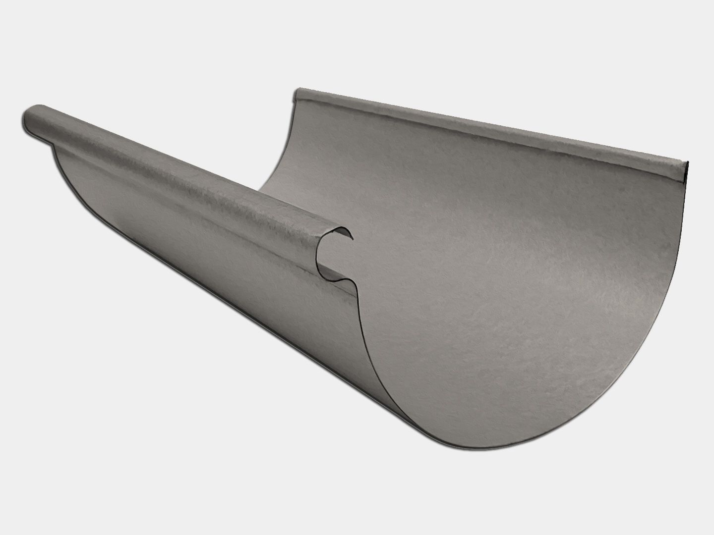 PG Gutter 5" Half-Round Gutter with Wire, 26 Gauge, 20 ft (PGUHW520)