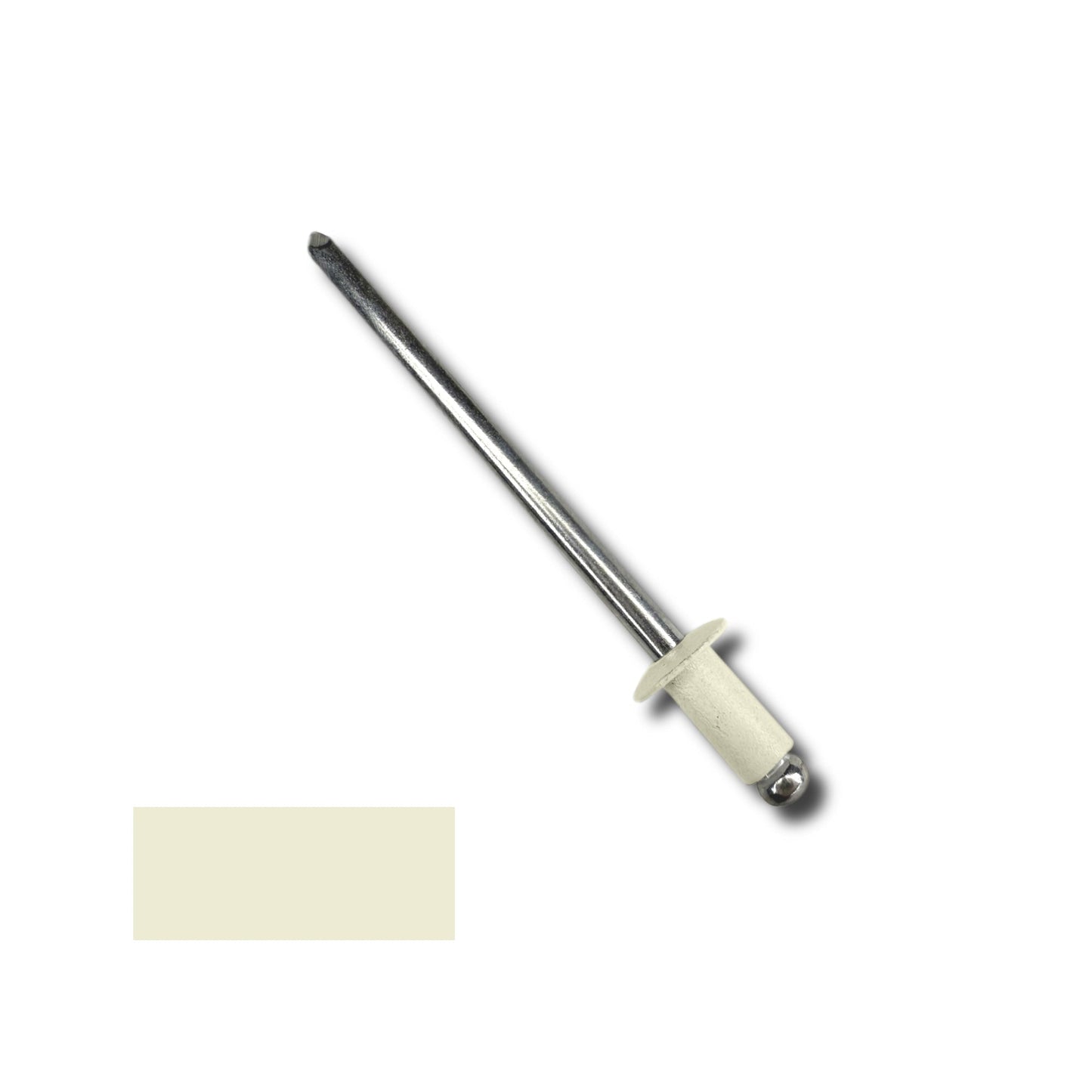 Scrooscoop Aluminum Blind Pop Rivets #42D (#40) Heritage Cream, Bag of 100 (SKU 83SC42D40)