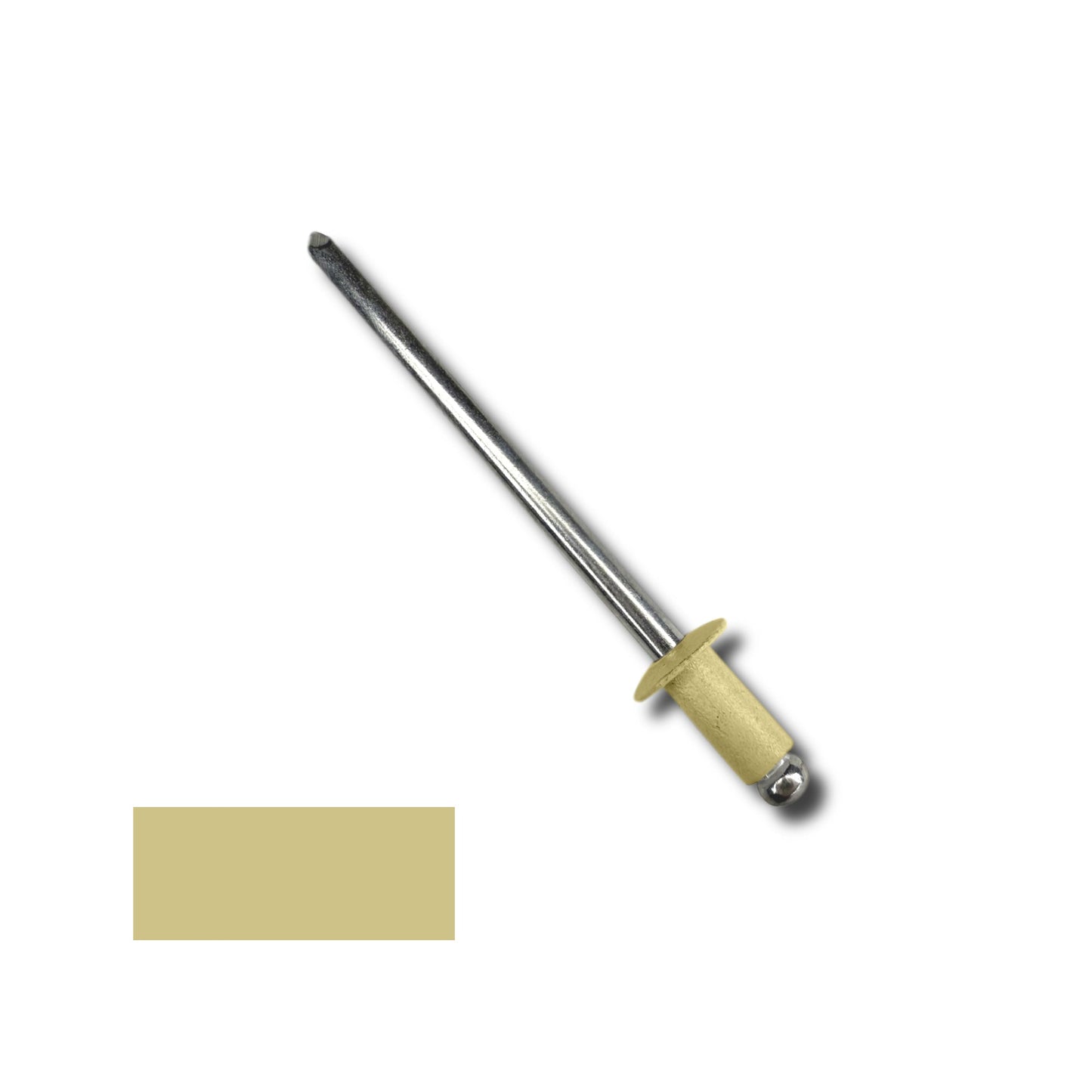 ScrooScoop Aluminum Blind/Pop Rivet 42D #26 Ivory, 1/8 in Diameter, 100-Count Bag