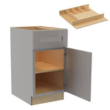 Home Decorators Collection Washington 18 in. W x 24 in. D x 34.5 in. H Veiled Gray Plywood Shaker Assembled Base Kitchen Cabinet Right Cutlery Tray