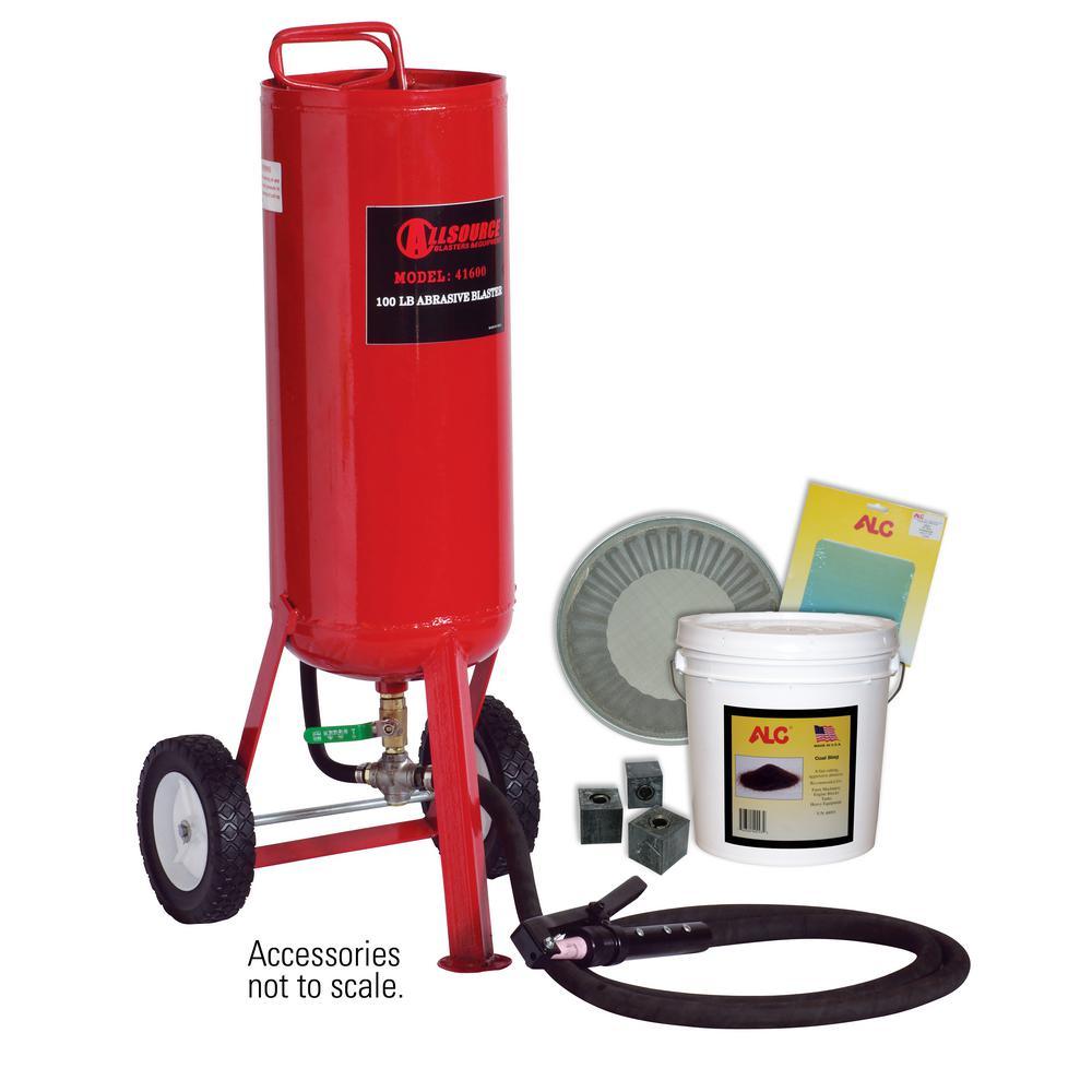 100 lbs. Portable Abrasive Pressure Blaster with Starter Kit - Super Arbor