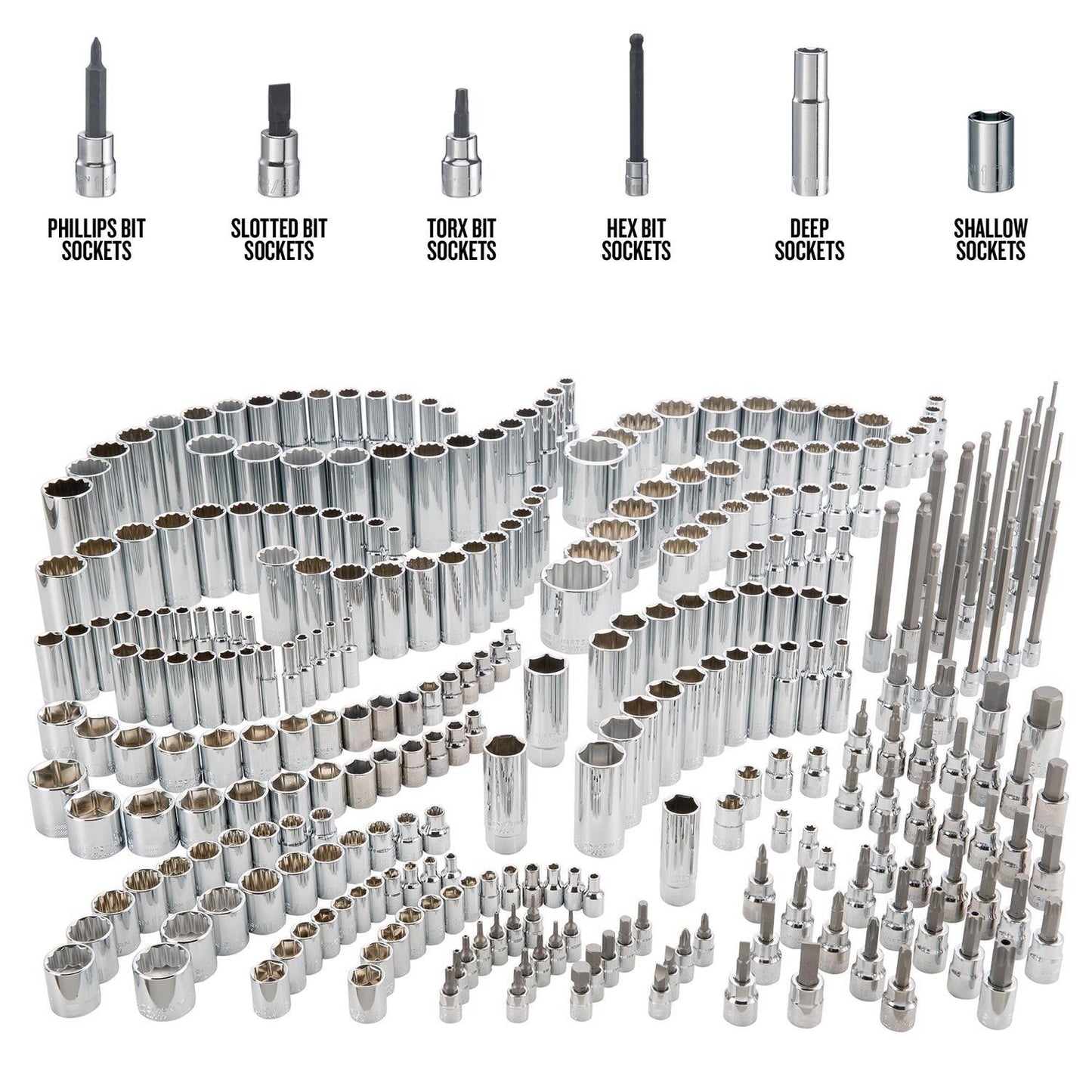 Craftsman 299-Piece SAE Socket Set with 6 and 12 Point Sockets