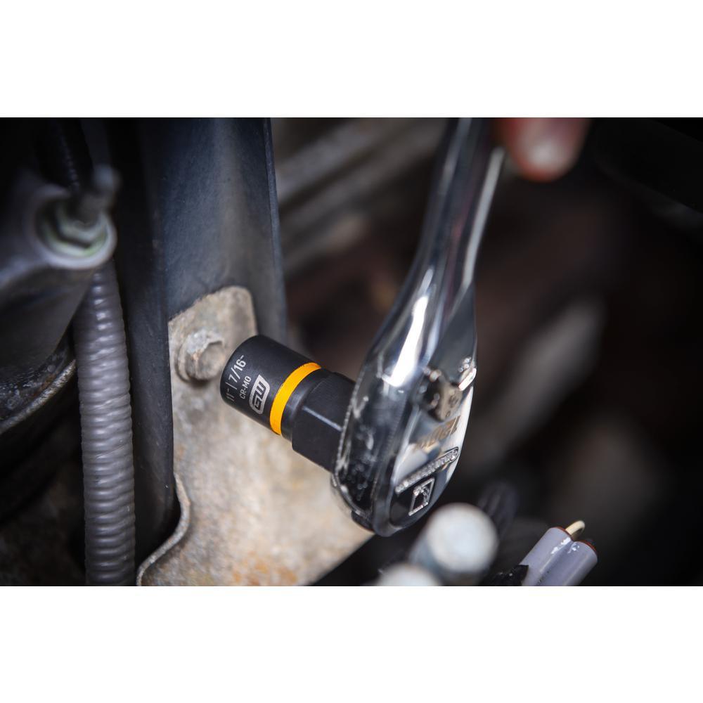 1/4 in. and 3/8 in. Drive Bolt Biter Impact Extraction Socket Set (28-Piece) - Super Arbor