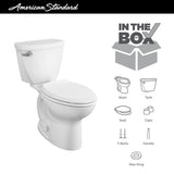 Cadet 3 FloWise Tall Height 2-Piece 1.28 GPF Single Flush Elongated Toilet in White with Slow Close Seat (4-Pack) - Super Arbor