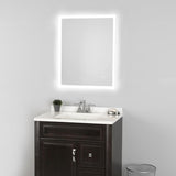 24 in. x 30 in. LED Wall Mirror with Bluetooth Speakers