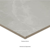 Madison Celeste 24 in. x 24 in. Polished Porcelain Stone Look Floor and Wall Tile (16 sq. ft./Case)