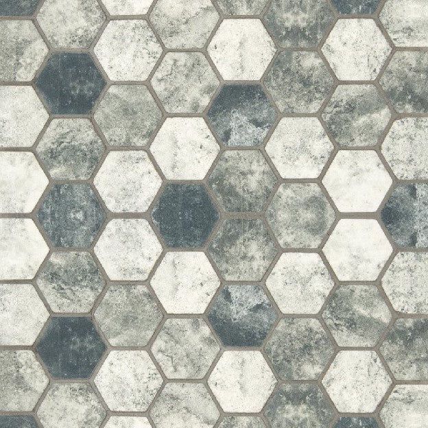 MSI Urban Tapestry Hexagon 12 in. x 12 in. x 6 mm Glass Mesh-Mounted Mosaic Tile (15 sq. ft. / case)