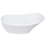 59 in. Acrylic Single Slipper Flatbottom Non-Whirlpool Bathtub in Glossy White - Super Arbor