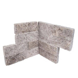 MSI Trevi Gray Ledger Corner 6 in. x 6 in. x 6 in. Natural Travertine Wall Tile (2.5 sq. ft./Case)