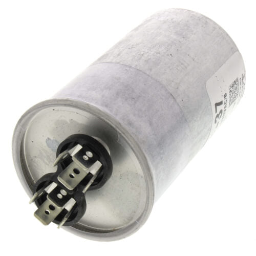 Rheem 43-101666-37 capacitor - detail view (Voltage: 370V; MFD: 45)