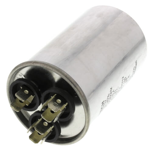 Rheem 43-25133-02 capacitor - detail view (Voltage: 370V; MFD: 30/3)