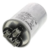 Rheem 43-25133-03 capacitor - detail view (Voltage: 370V; MFD: 35/3)
