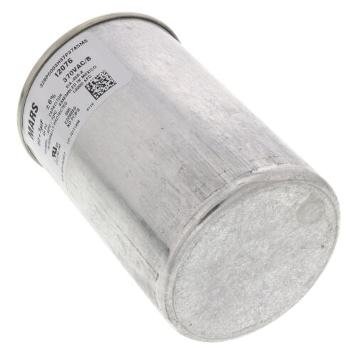 Rheem 43-25133-09 capacitor - side view (Voltage: 370V; MFD: 60/3)