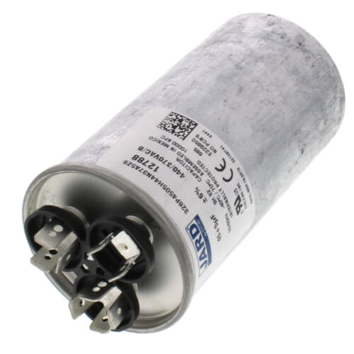 Rheem 43-25133-16 capacitor - detail view (Voltage: 440v; MFD: 45/5)