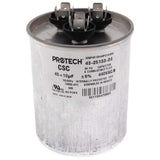 Rheem 43-25133-24 capacitor - front view (Voltage: 440v; MFD: 45/10)