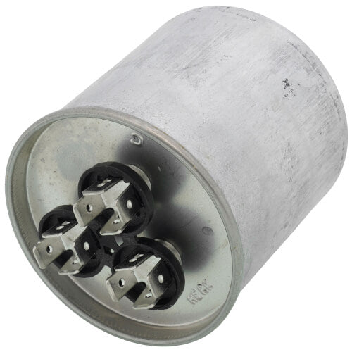 Rheem 43-25133-28 capacitor - detail view (Voltage: 370V; MFD: 55/3)
