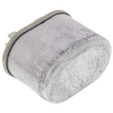Rheem 43-25134-27 capacitor - side view (Voltage: 370V; MFD: 4)