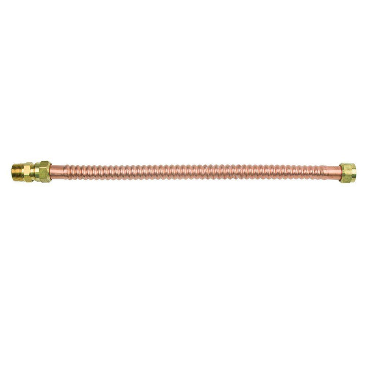 3/4 in. FIP/MIP x 3/4 in. FIP x 18 in. Copper Water Heater Connector (7/8 in. O.D.) - Super Arbor