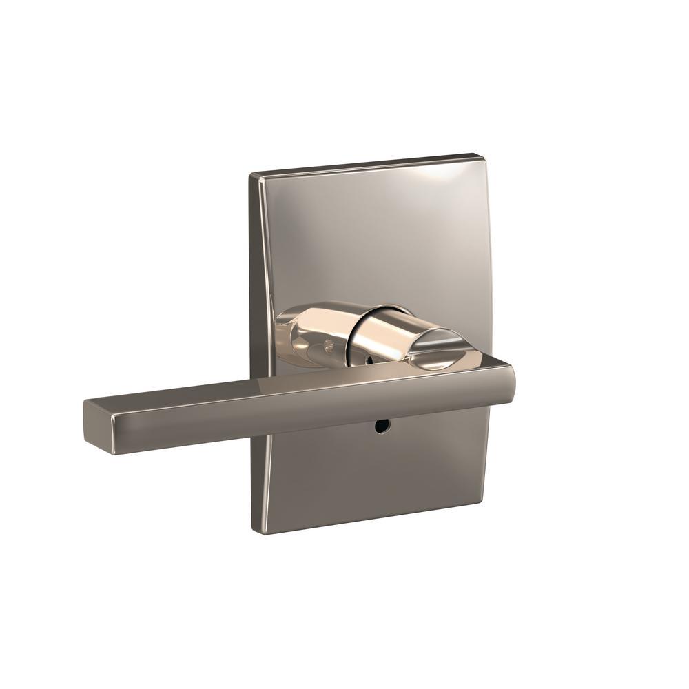 Custom Latitude Matte Black Century Trim Combined Interior Door Lever - Super Arbor