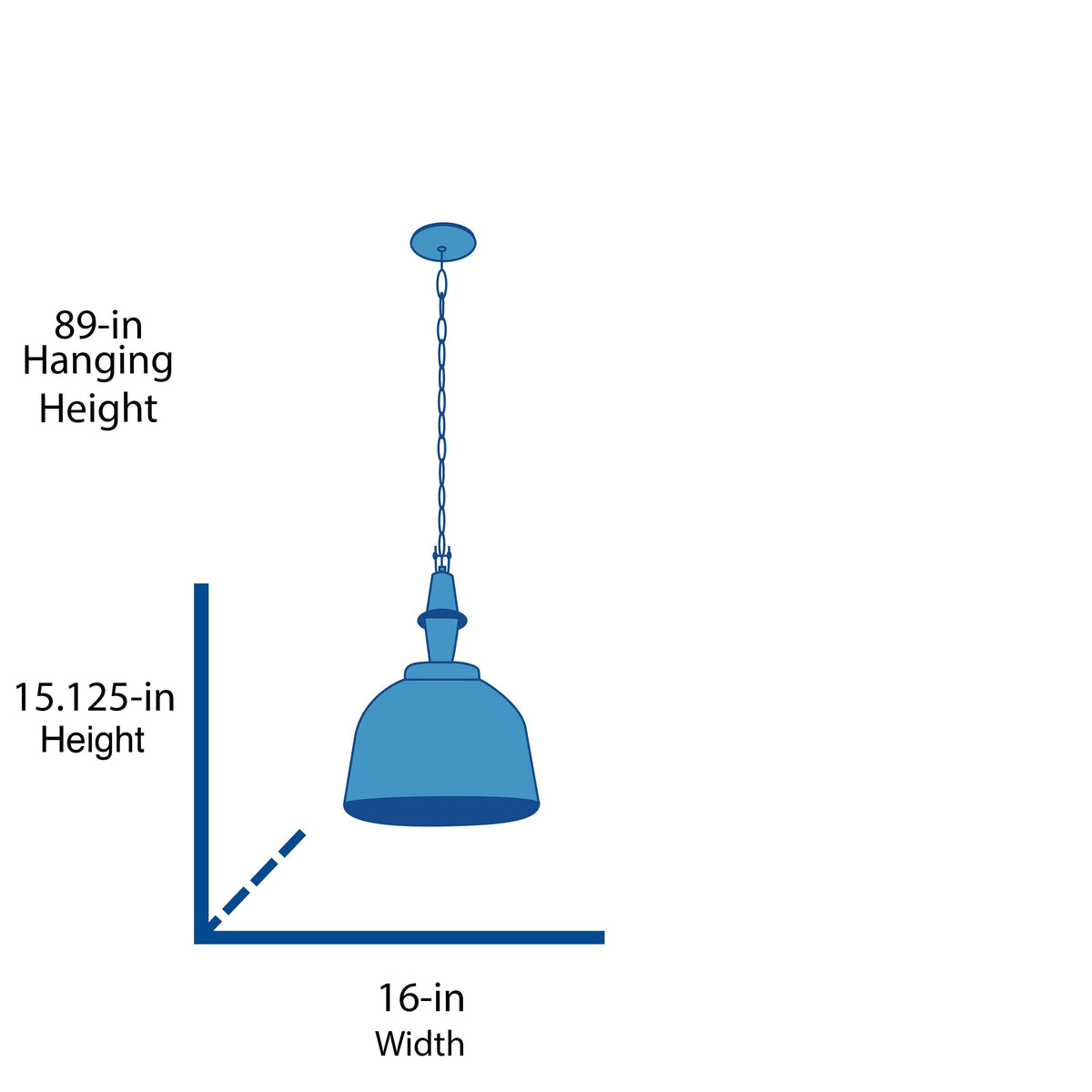 Progress Lighting Impress Black Industrial Dome Pendant Light, 16-in W x 15.125-in H