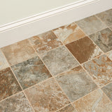 American Olean Kendal Slate Easdale Neutral 6-in x 6-in Glazed Porcelain Stone Look Floor and Wall Tile, 44-Pack (10.29-sq ft/Carton)