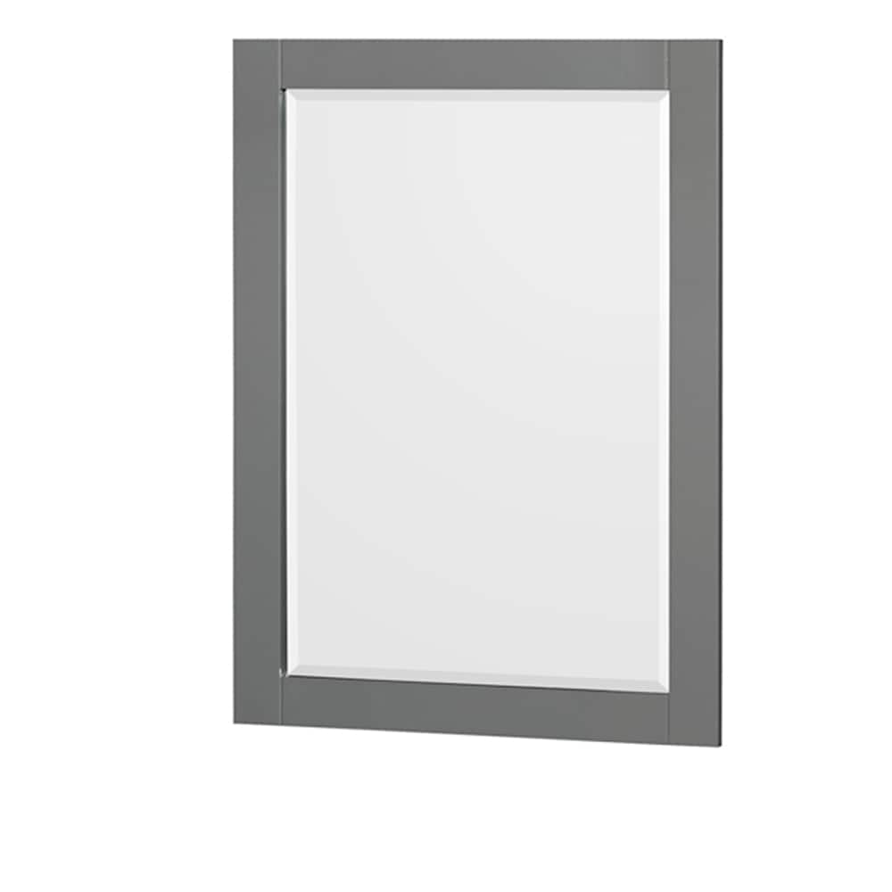 Wyndham Collection Sheffield 78.5-in Dark Gray Bathroom Vanity Cabinet with Mirrors