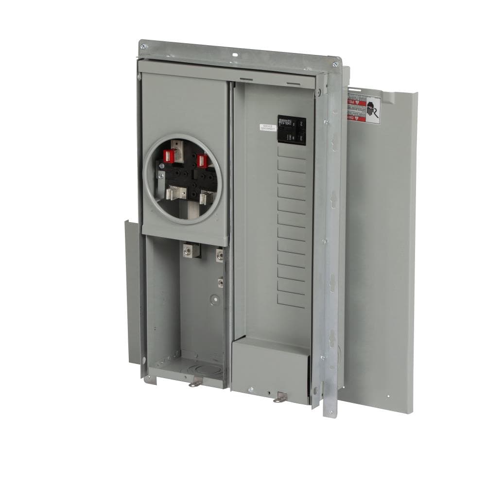 Eaton Type BR 100-Amp 12-space load center - angle view