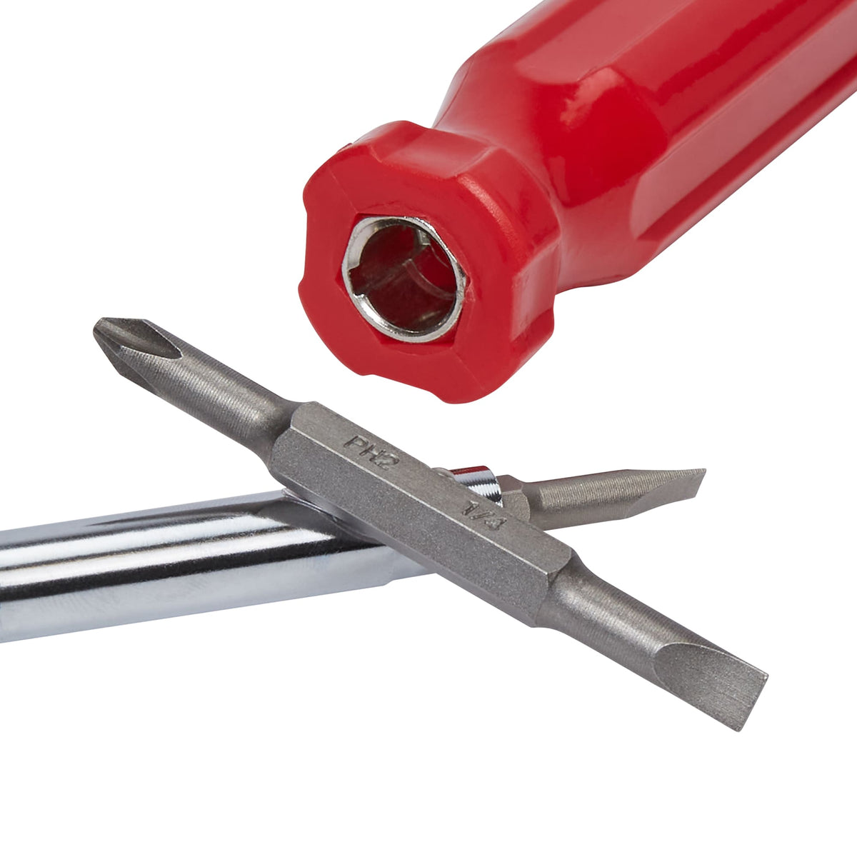 Project Source Plastic Handle Multi-Bit Screwdriver Set, 2-1/2-in Shaft