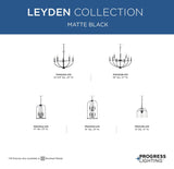Progress Lighting Leyden 5-Light Brushed Nickel Transitional Chandelier