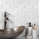 Apollo Tile White 1-1/2-in x 12-in Hand-painted Natural Stone Marble Brick Wall Tile (5.28-sq. ft/ Carton)