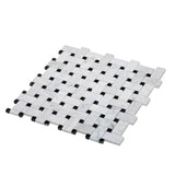 Apollo Tile (Sample) White and Black 4-in x 4-in Polished Marble Floor and Wall Tile