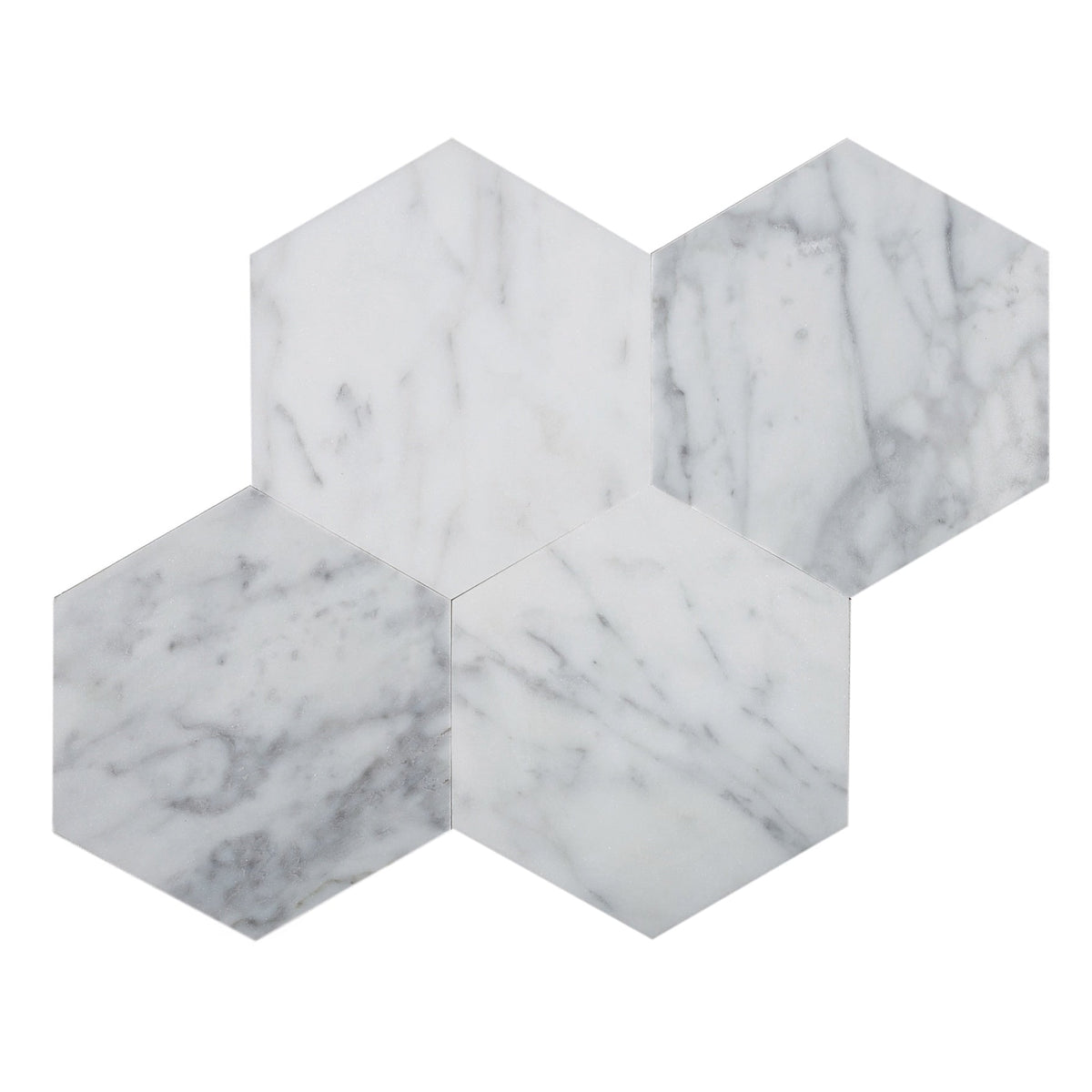 Apollo Tile (Sample) White 4-in x 4-in Polished Marble Wall Tile