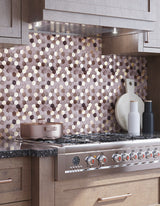 Apollo Tile (Sample) Gold 4-in x 4-in Brushed Metal Peel and Stick Wall Tile
