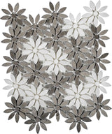 Apollo Tile (Sample) Gray 4-in x 4-in Polished Glass/Metal/Stone Marble Floor and Wall Tile