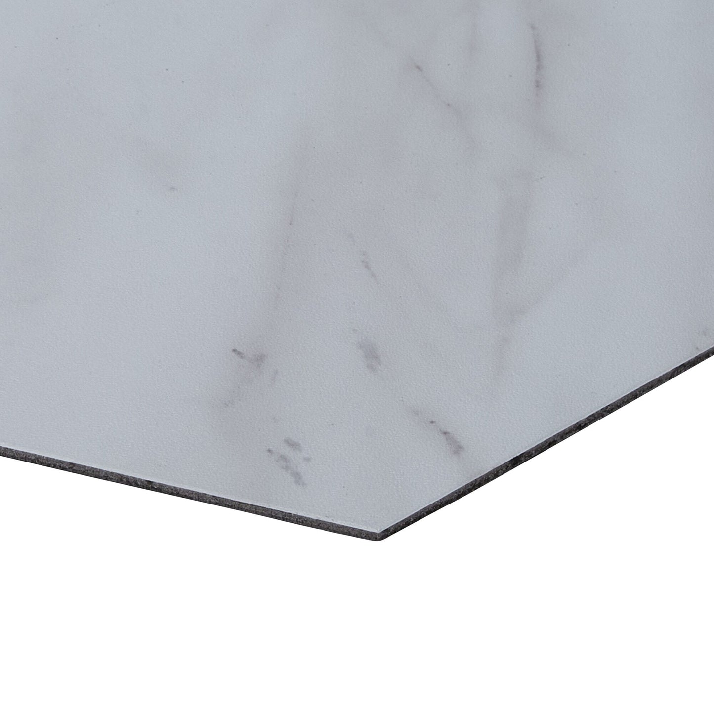 Style Selections Grecian Marble 7-3/4-in x 9-in Groutable Water Resistant Peel and Stick Vinyl Tile Flooring (0.3699-sq ft)