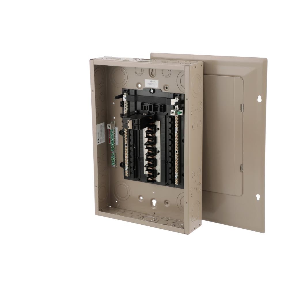 Eaton Type CH 125-Amp 24-space load center - angle view