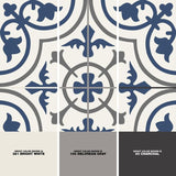Encaustic Zenzibar 8 in. x 8 in. Matte Porcelain Floor and Wall Tile (5.16 sq. ft./Case)