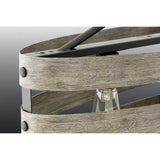 Progress Lighting Gulliver 4-Light Graphite Farmhouse Linear Large Hanging Kitchen Island Light