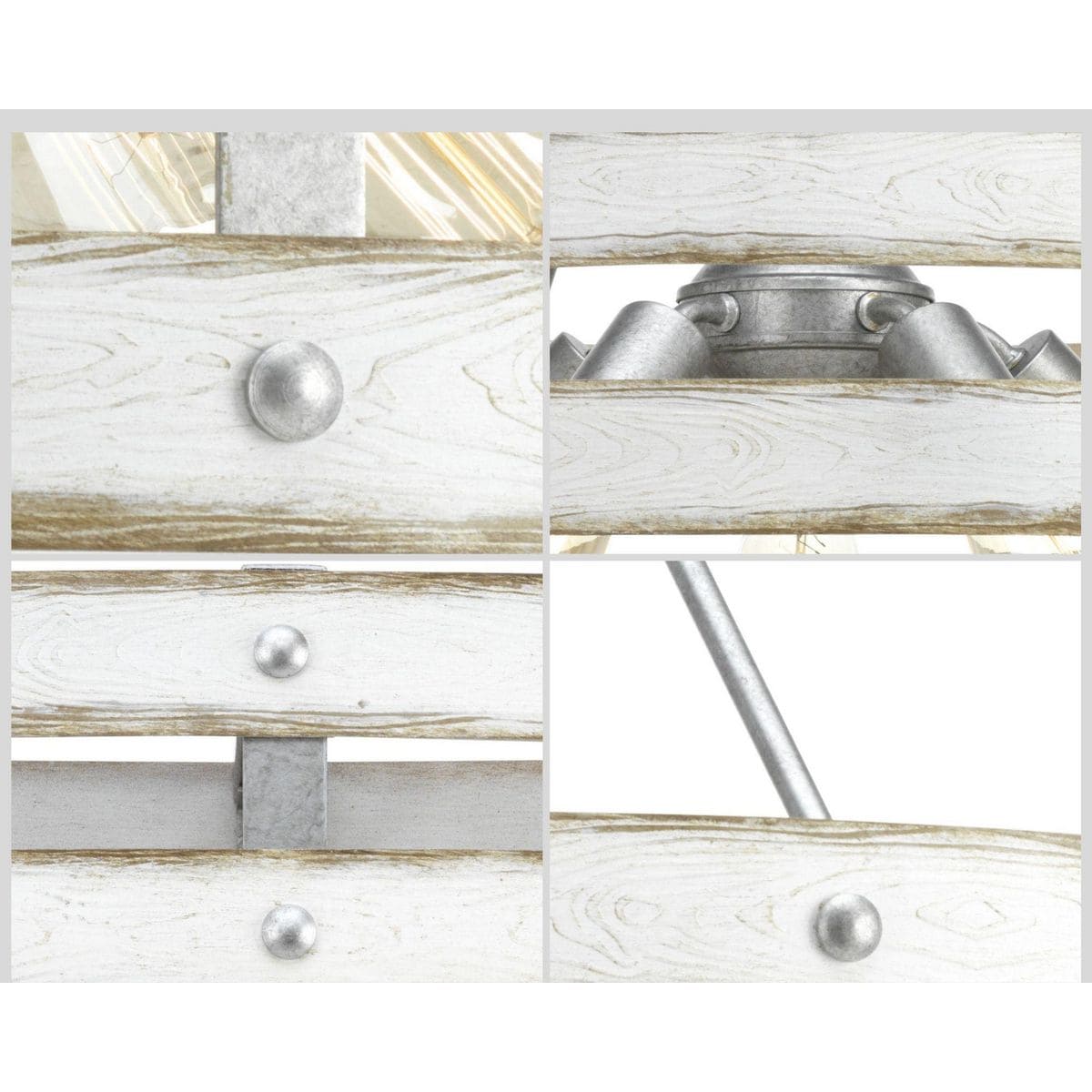 Progress Lighting Gulliver 5-Light Galvanized Industrial Drum Large Hanging Pendant Light