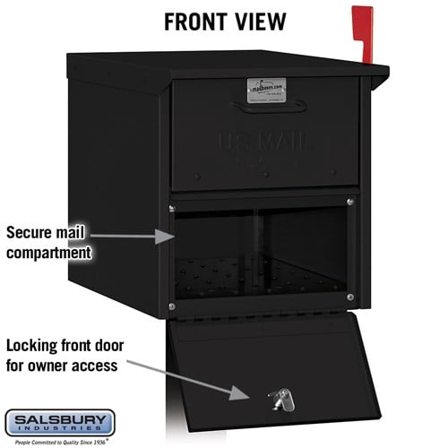 Roadside Mailbox with Locking Doors and Powder-Coated Finish