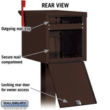 Bronze Roadside Mailbox with Locking Doors and USPS Approval