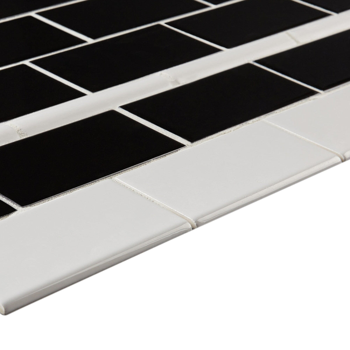 American Olean Bright Ice White Glazed Ceramic Bullnose Tile, 3-in x 6-in