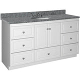 Shaker 42 in. W x 21 in. D x 34.5 in. H Vanity Cabinet Only in Natural Alder - Super Arbor
