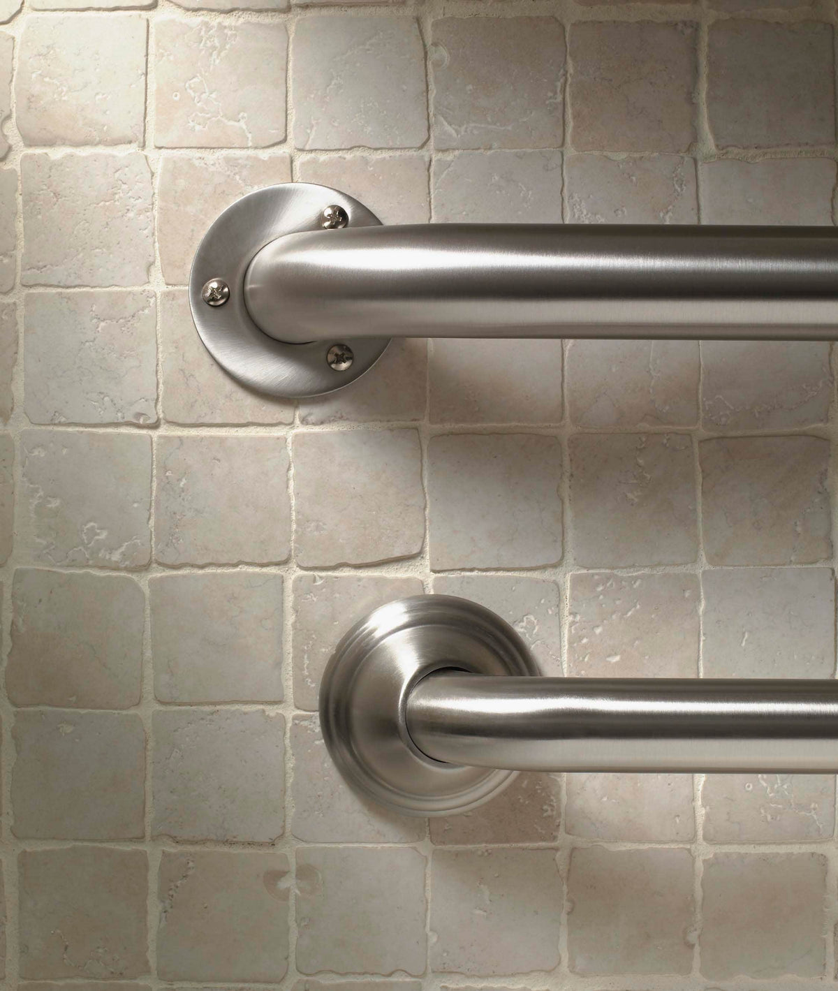 Project Source Exposed Screw 36-in Stainless Steel Wall-Mount ADA-Compliant Grab Bar, 500-lb Capacity