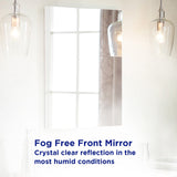 allen + roth 20-in x 26-in Fog Free Surface/Recessed Mount Silver Mirrored Soft Close Medicine Cabinet