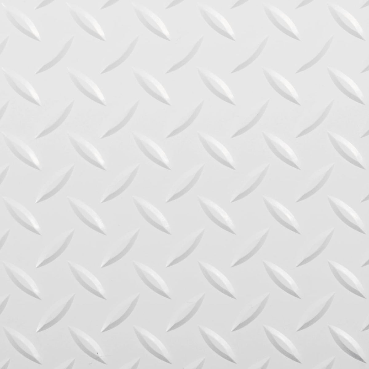 G-Floor RaceDay Diamond Tread Absolute White 24 in. x 24 in. Peel-and-Stick Polyvinyl Tile, 40 sq. ft. Case
